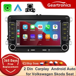 2 din Autoradio android11 Auto Multimedia-Player GPS WiFi Carplay für Volkswagen Skoda Octavia Golf 5 6 Touran Passat Polo Jetta