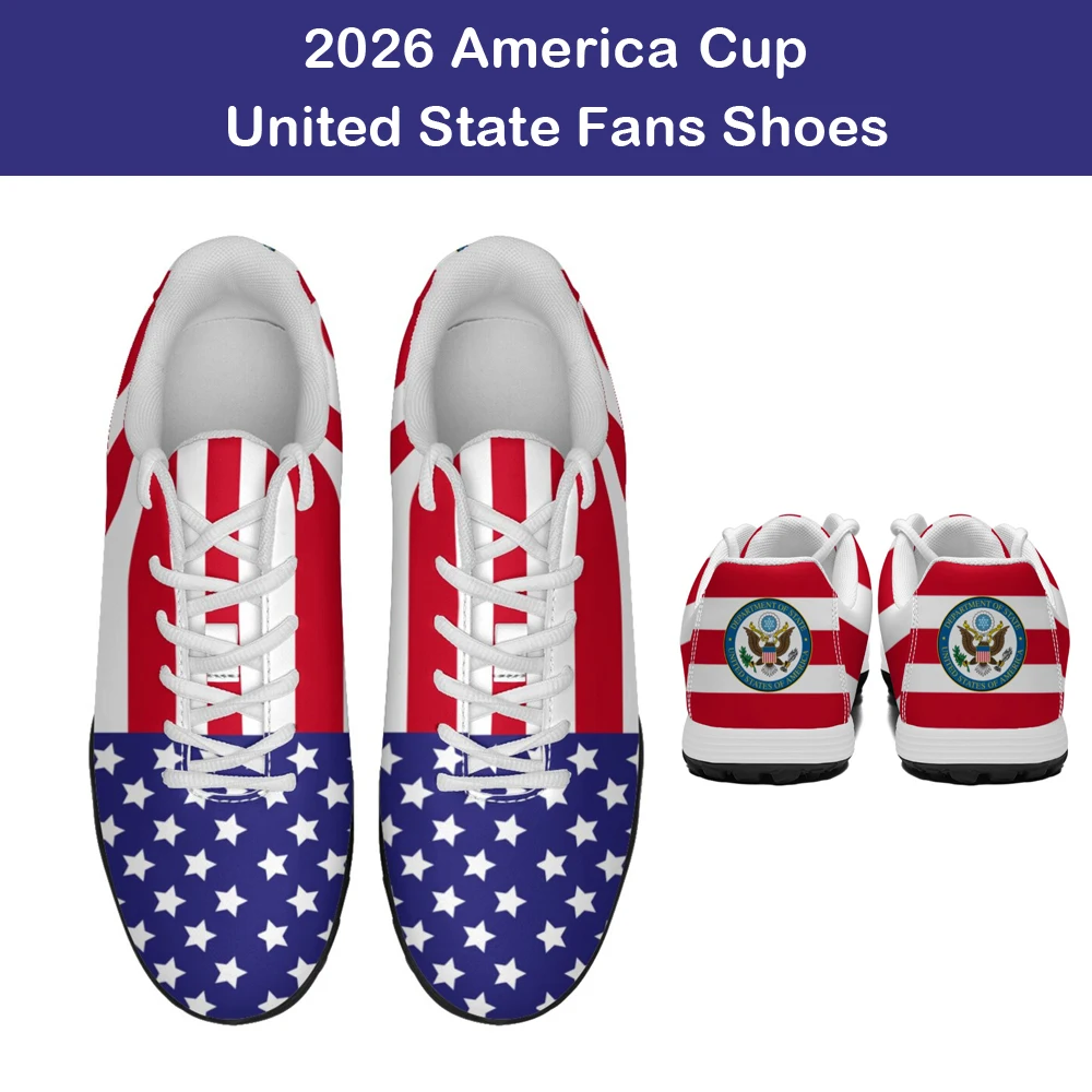 

2026 America Cup Custom Print Fans Soccer Shoes Football sneakers USA, Canada, Mexico Haiti Country Flag Designs