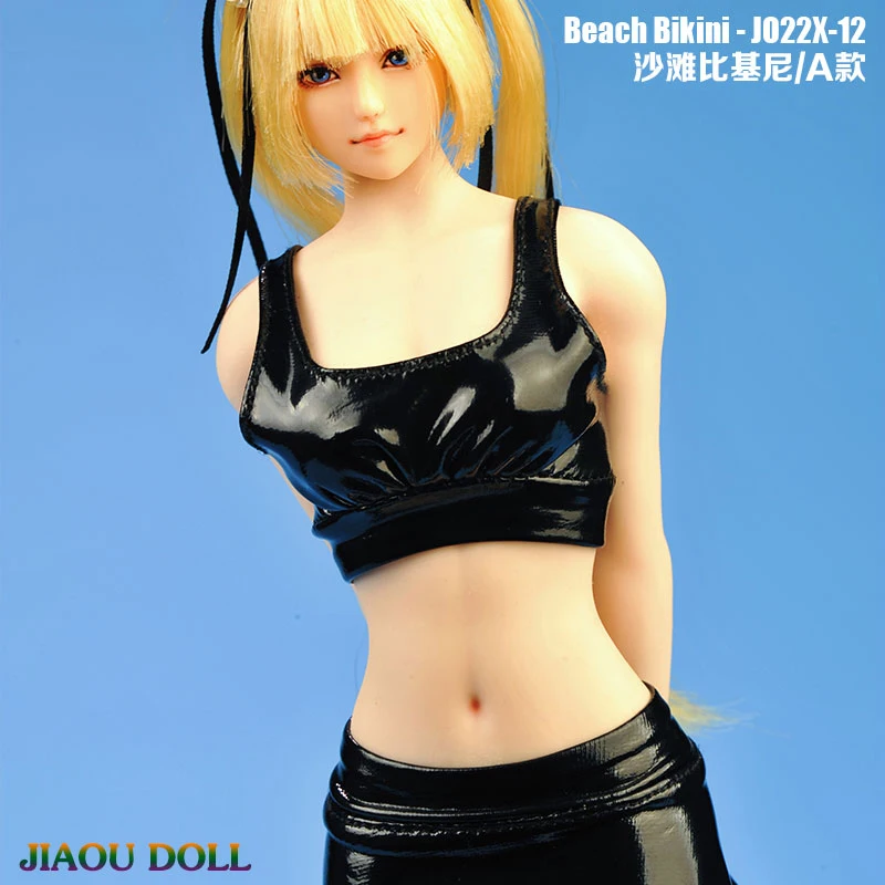 JIAOU JO22X-12 1/6 Female Beach Bikini Sexy Lingerie Vest Skirt Underpants Clothes Model Fit 12-inch TBL PH Action Figure Body