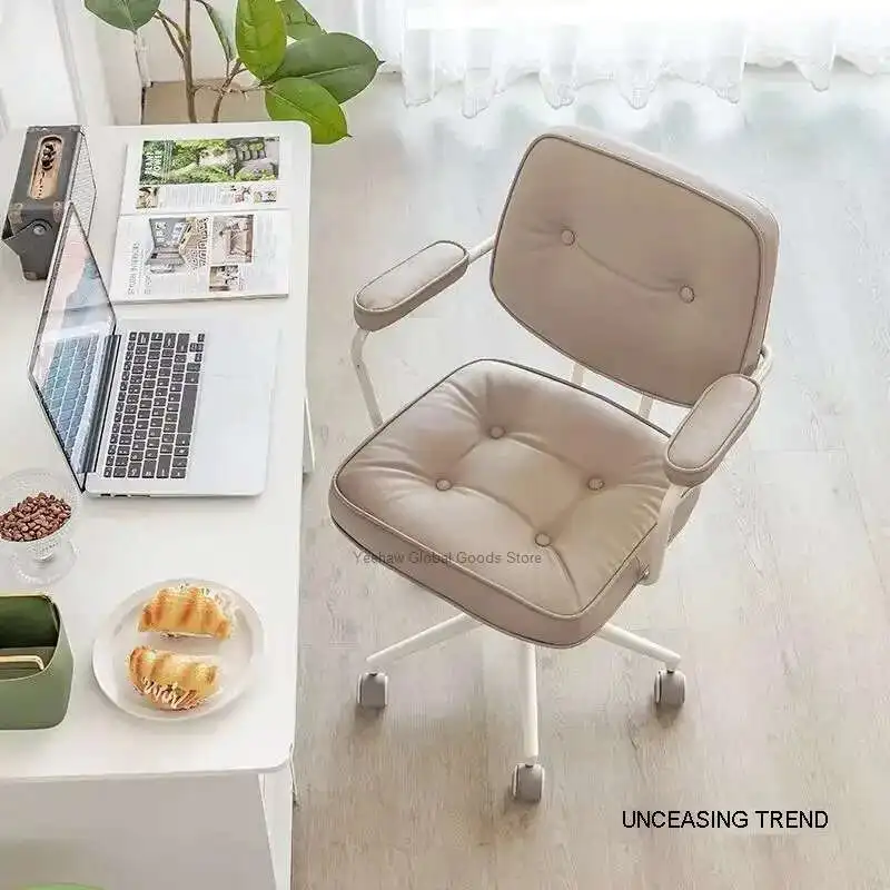 Computer Chair Home Long-Sitting Comfortable Office Chair Study Backrest Desk Seat Learning Lifting Swivel Chair
