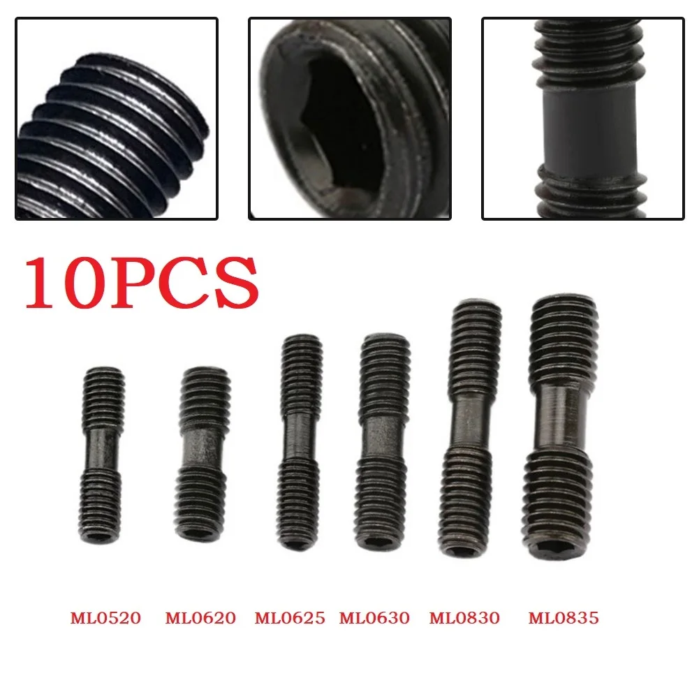 Imagem -02 - Parafusos de Cabeça Dupla Cnc Torno Ferramenta Acessórios Fix Peças para Tornear Ferramenta Titular 10 Peças Ml0520 Ml0620 Ml0625 Ml0630 Ml0830 Ml0835