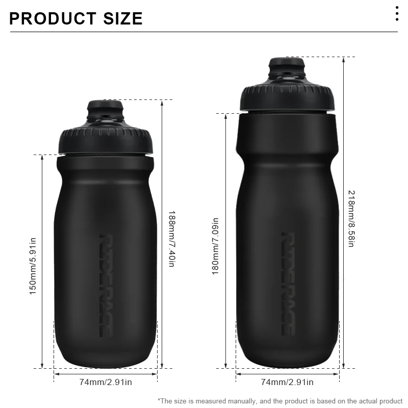 Sport-Trinkflasche Ultraleicht 550ML/650ML PP5 Tragbare Quetschflasche für Outdoor-Laufen Radfahren Fahrrad-Trinkflasche – Detail 1