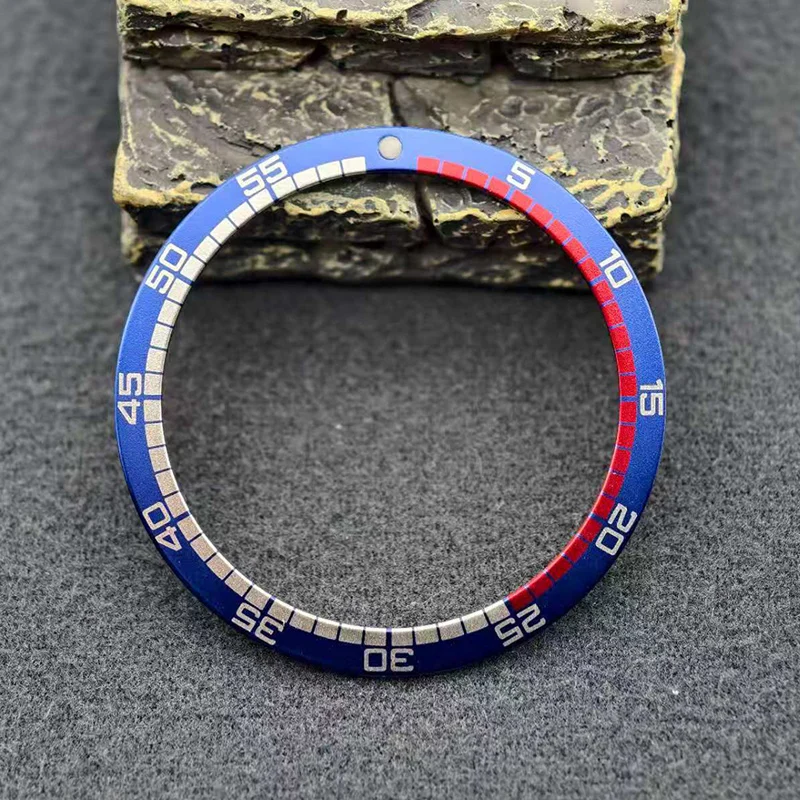 38x31.5mm Piatto In Alluminio Orologio Lunetta Inserto Anello Adatto Per SKX007 SKX009 SRPD NH35 NH36 Cassa Dell'orologio Orologio Da Uomo Orologio Refit Parti