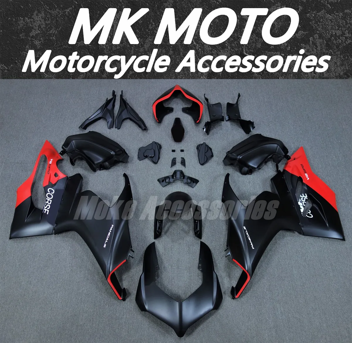 

Fairings Kit Fit For Panigale v2 2020 2021 2022 Bodywork Set 20 21 22 Abs High Quality Injection Matte Black Red