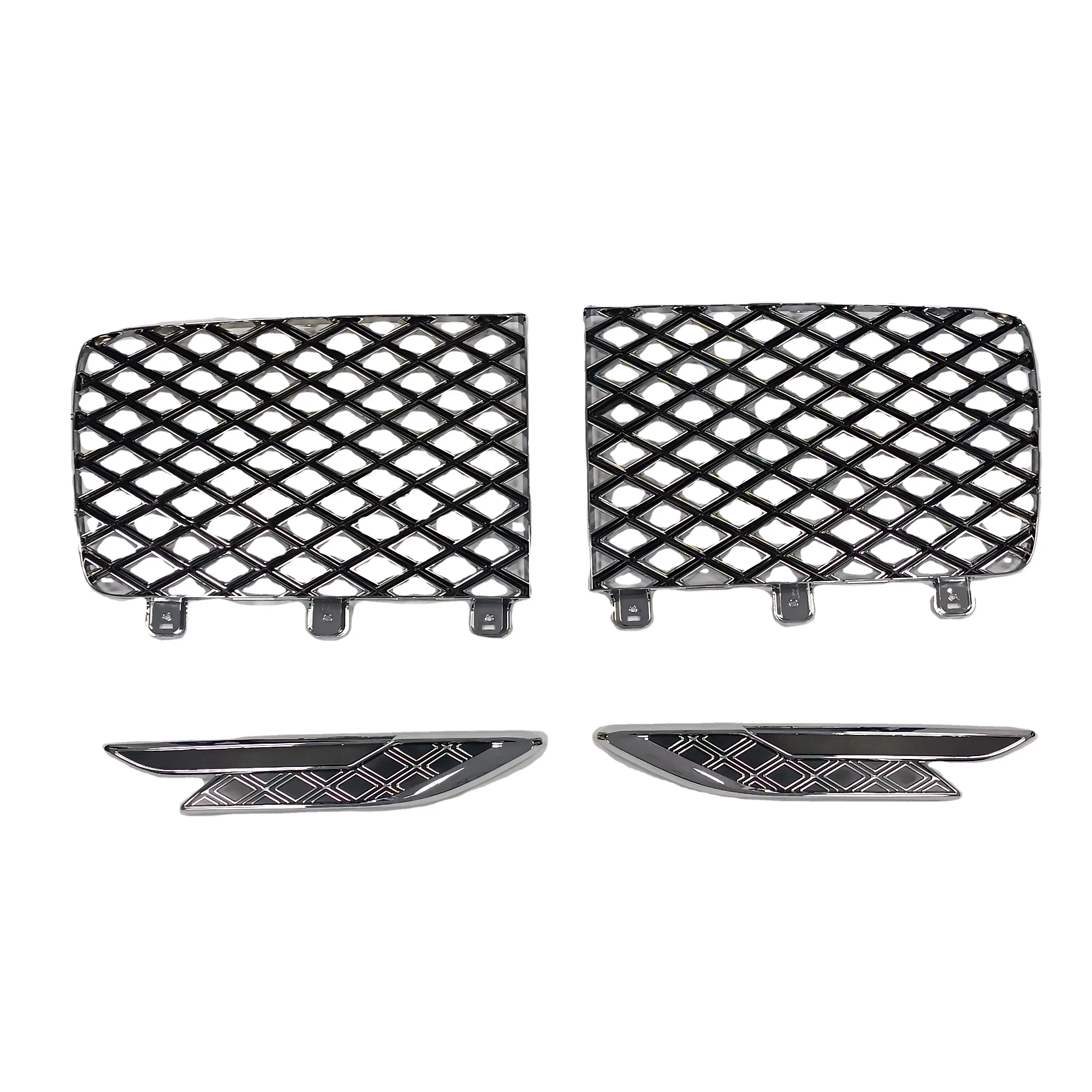 NEW New Style Mulliner Ver. 2023 Car Main Grille & Fender Grille & Chrome Frame for Bentley Bentayga 2021 2022 2023