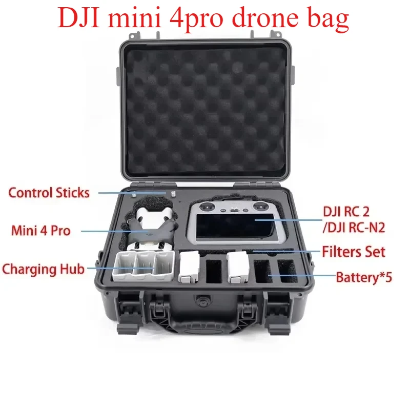 

Подходит для DJI MINI4PRO чемодан для дрона, сумка, аксессуары для дронов, водонепроницаемая сумка для хранения, чехол для дрона, грудь, взрывозащищенная коробка