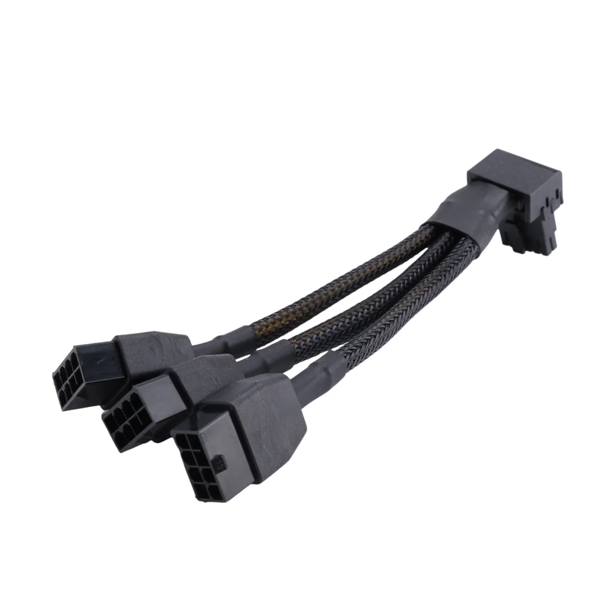 كابل وحدة معالجة الرسومات 16Pin إلى 3X 8 Pin Pcie Extension - 16AWG PCIE 5.0 90 درجة الزاوية اليمنى 16 Pin 12+4Pin محول العرض (النوع B) الساخن