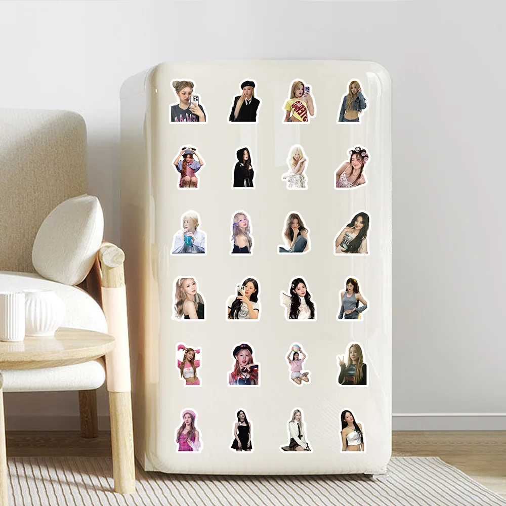 100 قطعة مجموعة KPOP الجديدة مجموعة ملصقات Gidle مجموعة المشجعين الكتابة على الجدران للمجلات حقائب مستحضرات التجميل جراب هاتف ، هدية ، هدية العيد #6