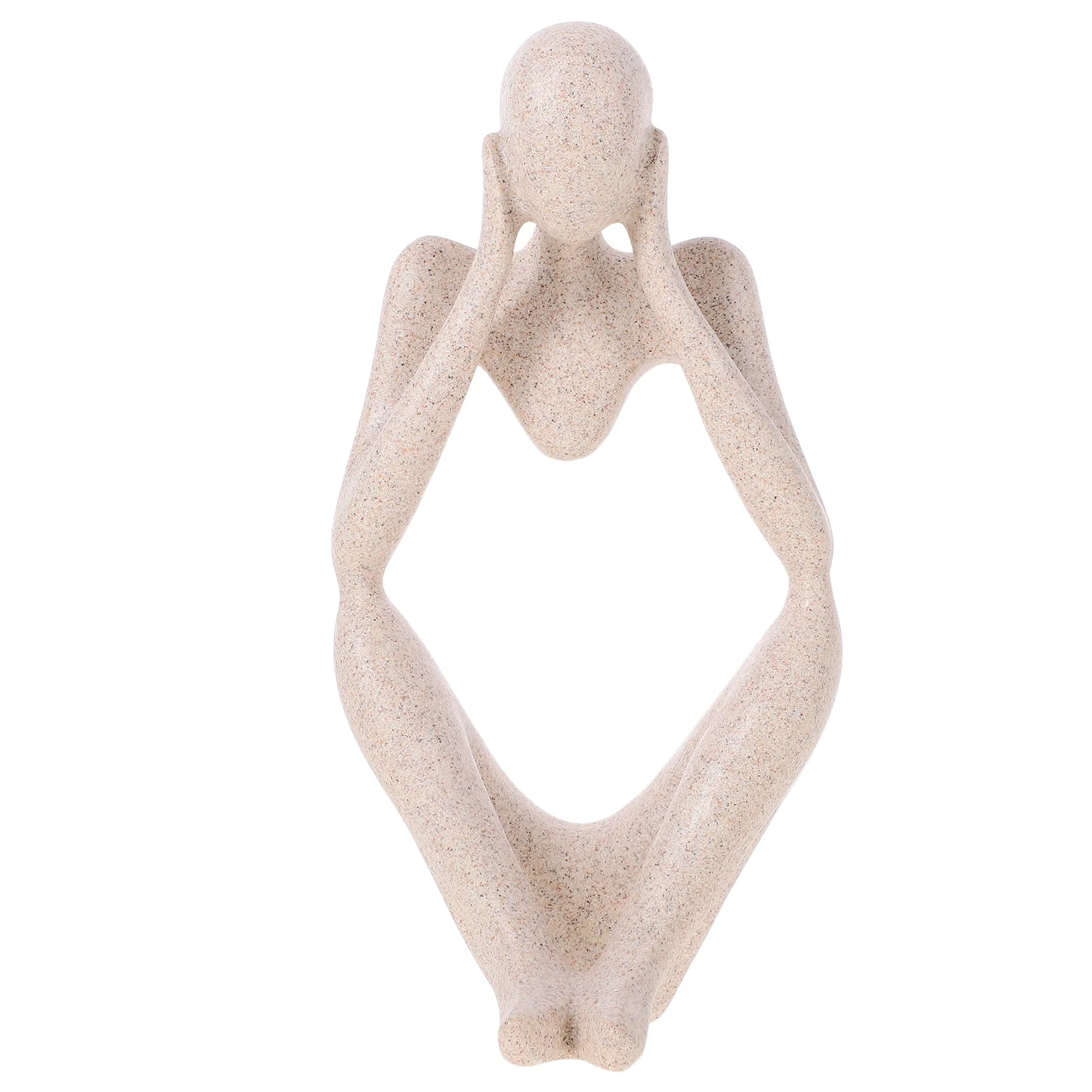 

Thinker Sculpture Resin Abstract Minimalist Ornament Decoration for Office Living Room Desk Modern Style Decor