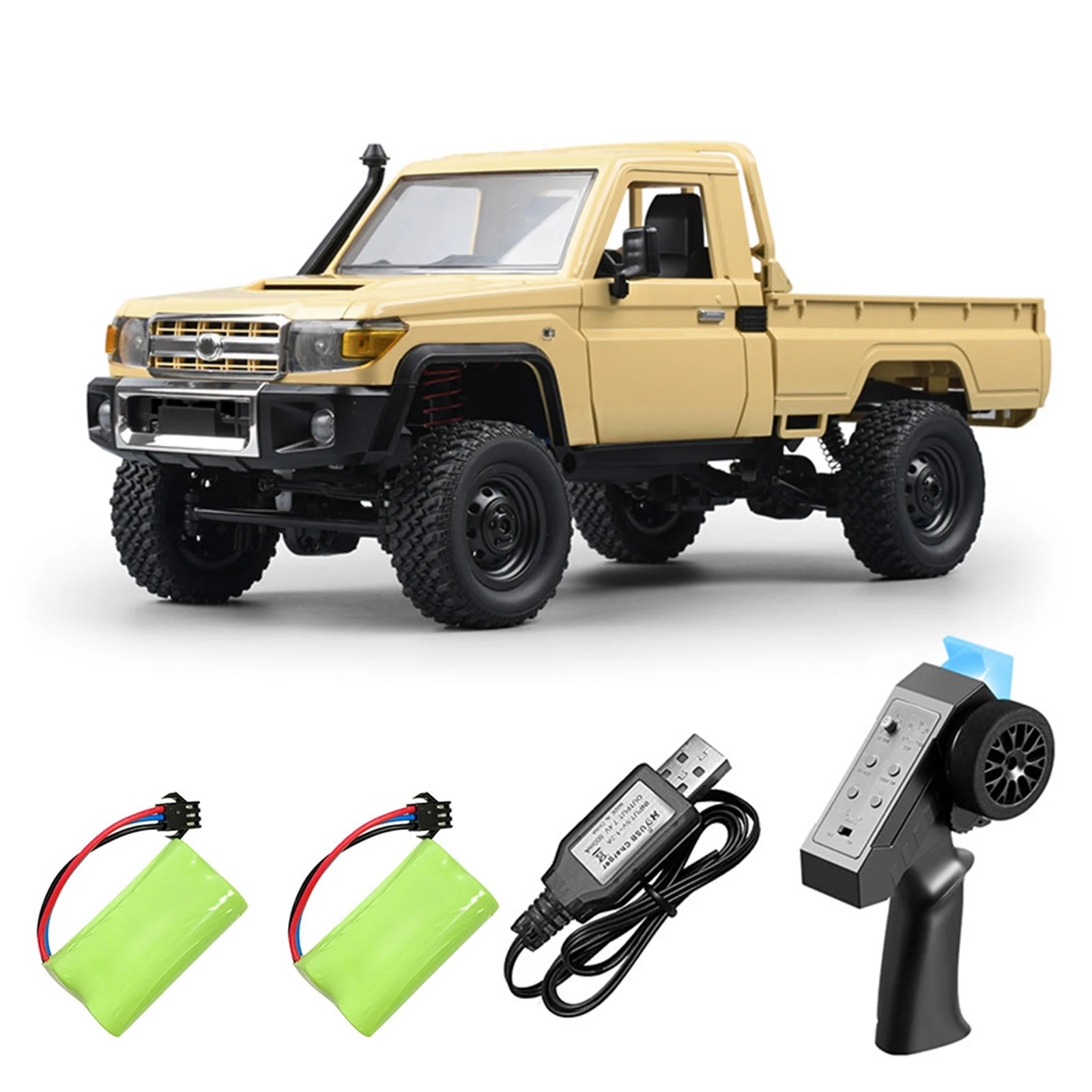 Remote Control Crawler, 1:12 Scale Remote Control Pickup for Kids Adults 2.4Ghz Rechargeable Remote Control Rock Crawler Car