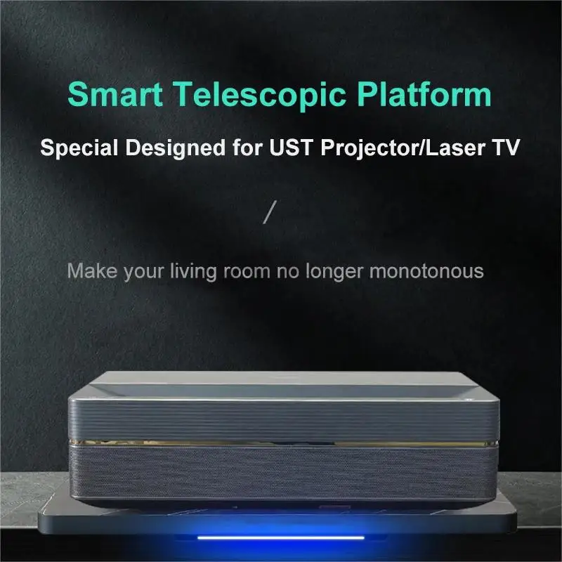 

Telescopic Platform Laser TV UST Laser Projector Stand Ultra Thin For Ultra Short Throw Projector Telescopic Stroke 0-240mm