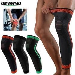 Manicotti per gambe a compressione da 1 pezzo, supporto per ginocchio a maniche lunghe per ginocchio per calcio, Baseball, basket, corsa, ciclismo, sollevamento pesi