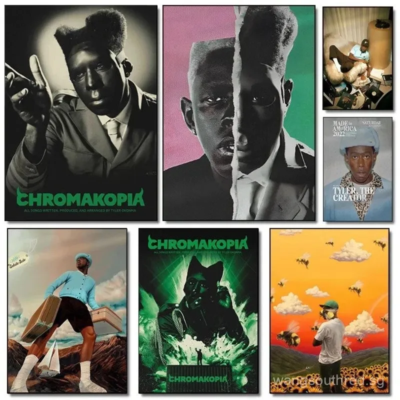 ألبوم Tyler The Creator Chromakopia لتزيين الحائط من القماش لغرفة النوم المنزلية