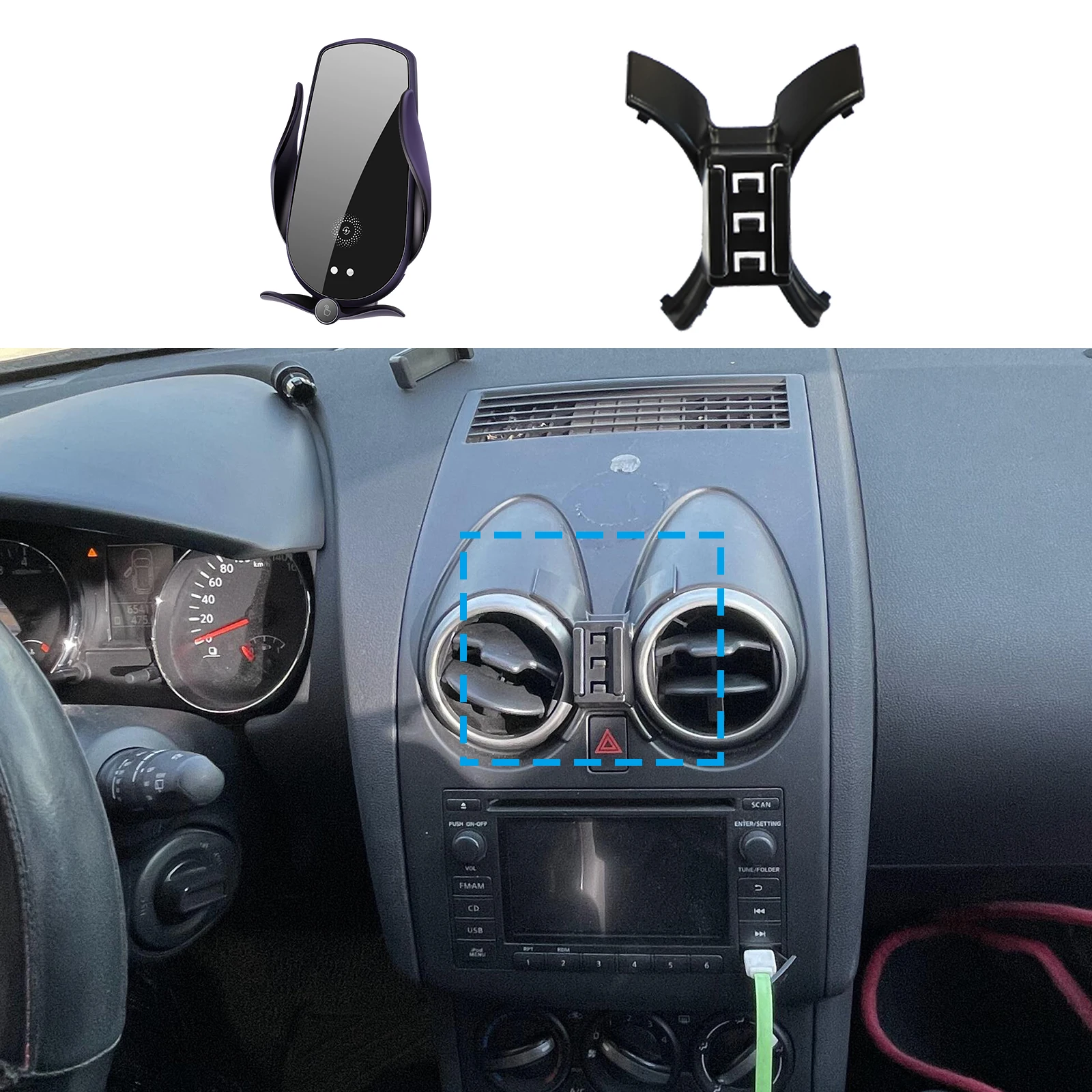 

Car Mobile Phone Holder for Nissan Qashqai J10 2008-2010 2011 2012 2013 2014 2015 GPS Bracket Navigation Accessories Stand Auto