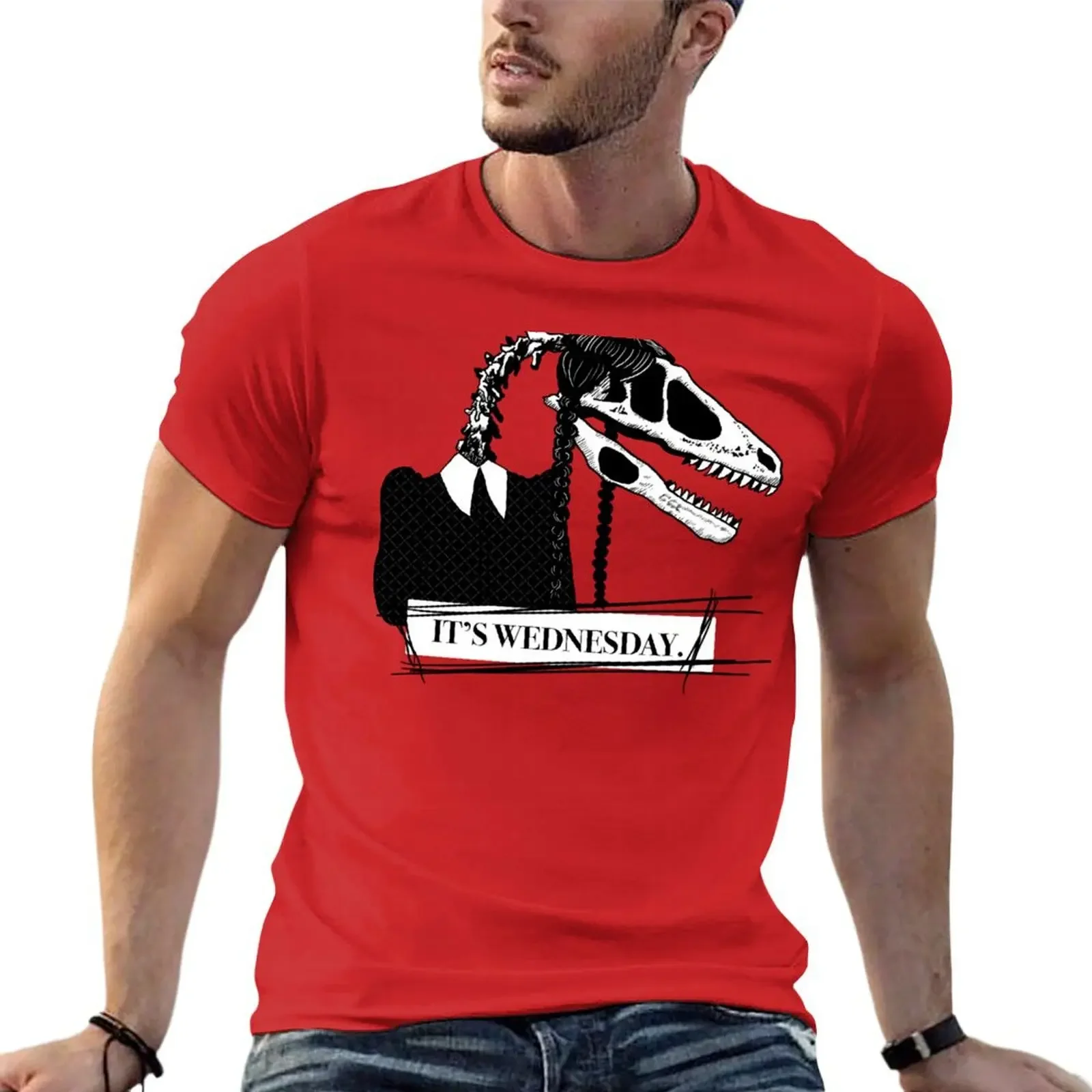 It's Wednesday. T-Shirt shirts graphic tee kawaii clothes summer top mens plain t shirts