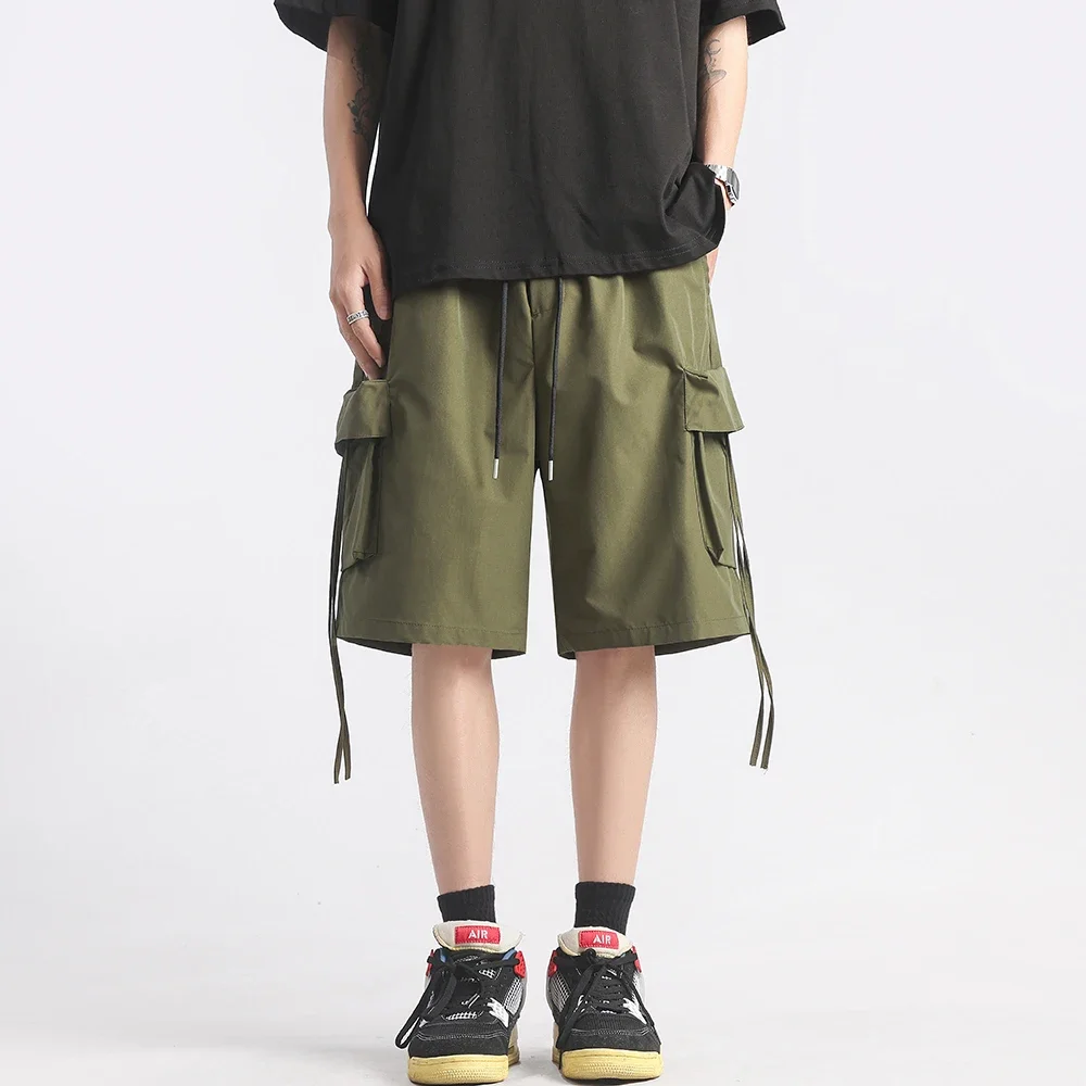 

Men's Shorts Fashion Hip Hop Summe Casual Running Sports Shorts Male High Street Short Pants Outwear Cargo Shorts Men 5XL