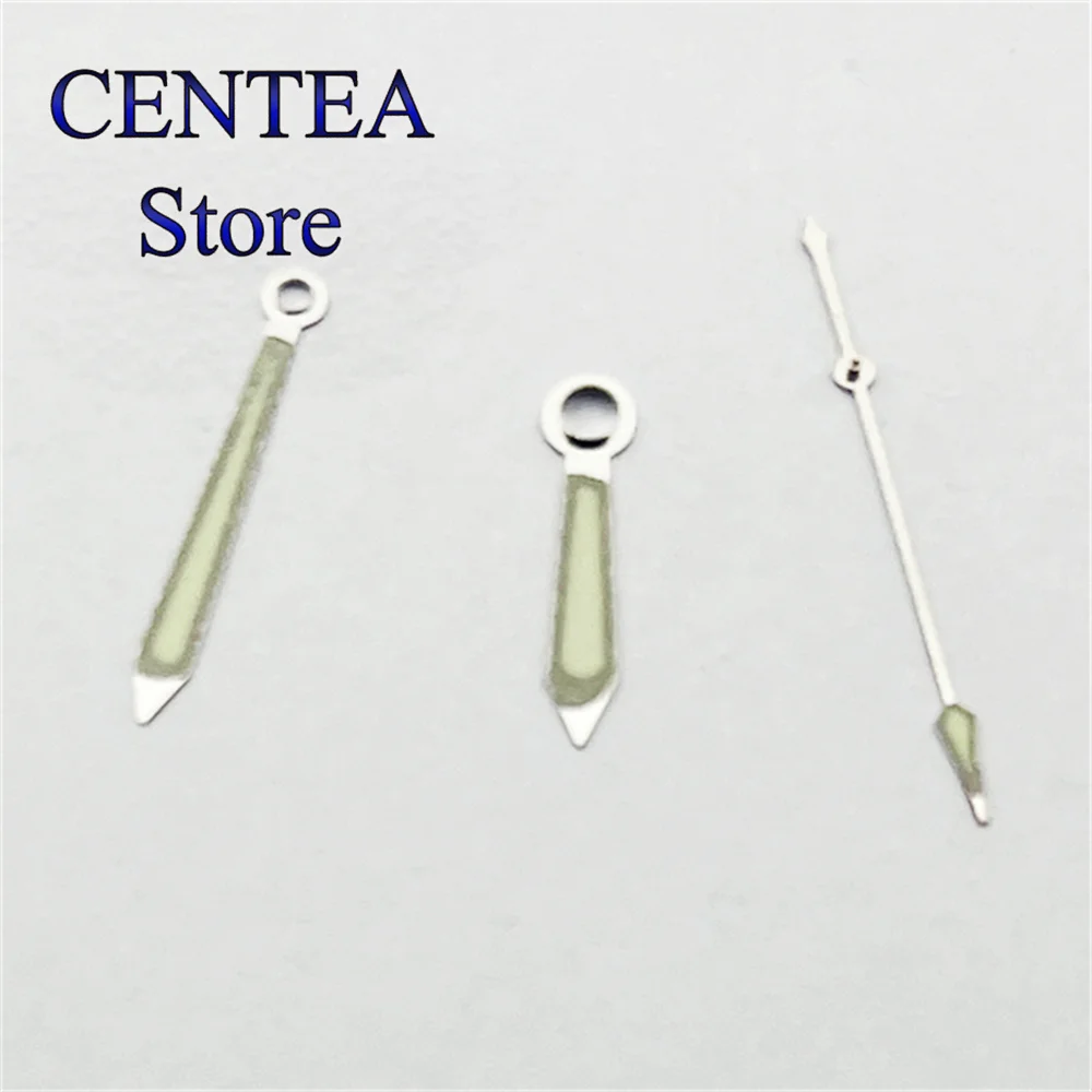 RICHUS Green Luminous Silver Green watch hands fit NH35 NH36,ETA2836 2824 Miyota8215 8205 821A MingzhuDG2813 3804 PT5000 movemet