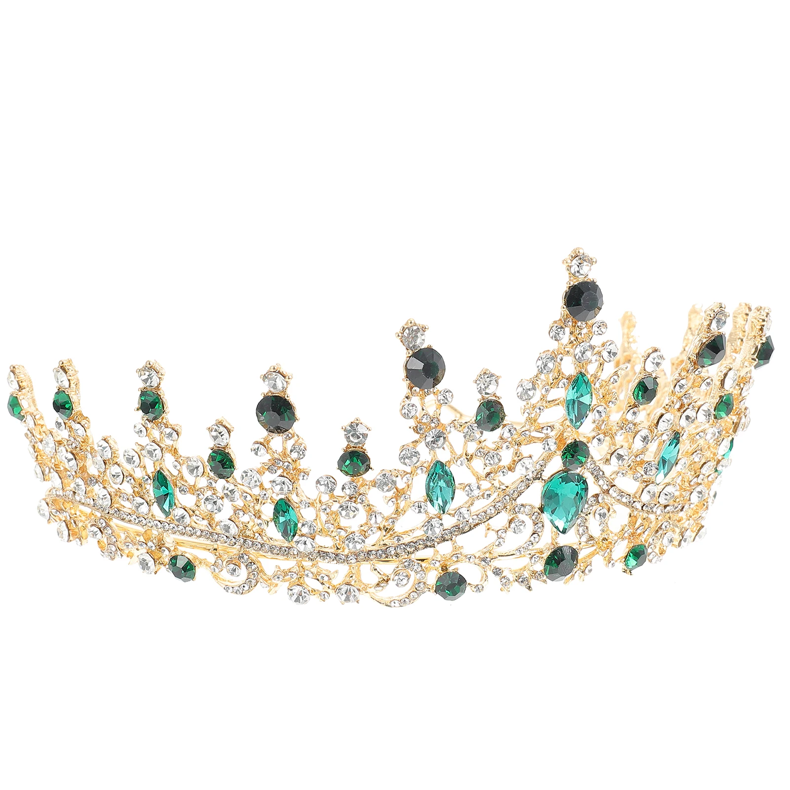 

Baroque Rhinestone Bridal Tiara Vintage Decor Alloy Hair Bride Wedding Decor Accessory Wedding Prom Celebration Gift nament