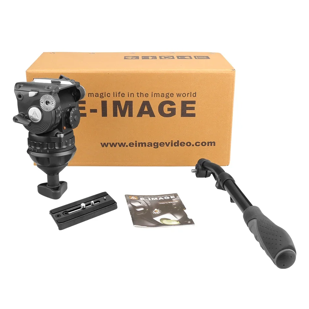 E-IMAGE GH10L Professional 10kg Payload Fluid Drag Video Tripod Head For Video Camera