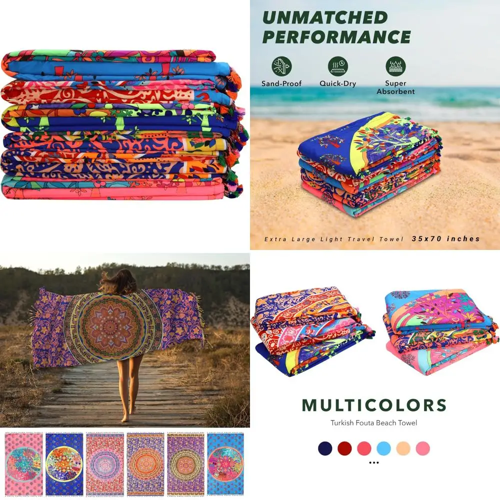 

Большие быстросохнущие дорожные полотенца, 12 шт., 35x70 дюймов, без песка, очень большие полотенца для плавания для взрослых
