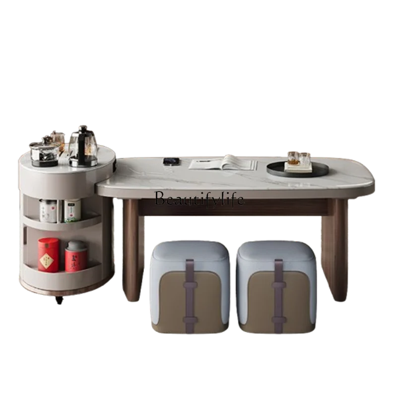 

Apartment Tea Coffee Table Multi Functional Aesthetic Storage Coffee Table Glamour White Mesas De Centro Para Sala Furniture