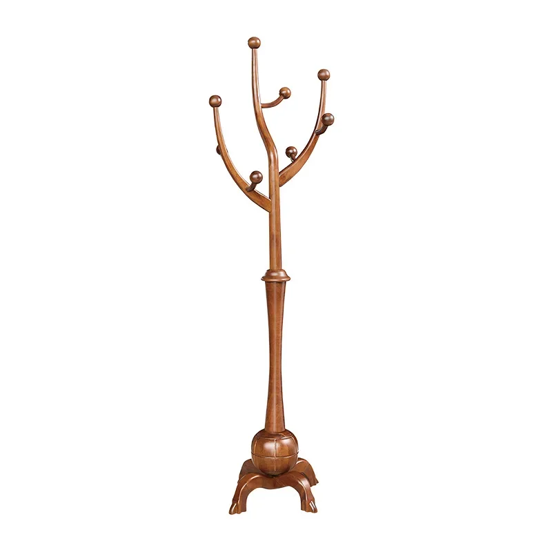 

Solid wood coat rack, floor, tree-shaped creative, hanger, American style, bedroom, living room, modern, hanger, storage style