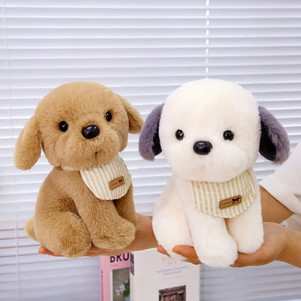 

Kawaii PP Cotton Cartoon Dog Toys Interactive Handmade Puppy Stuffed Comfortable Fluffy Stuffed Animal Dog Doll Gifts