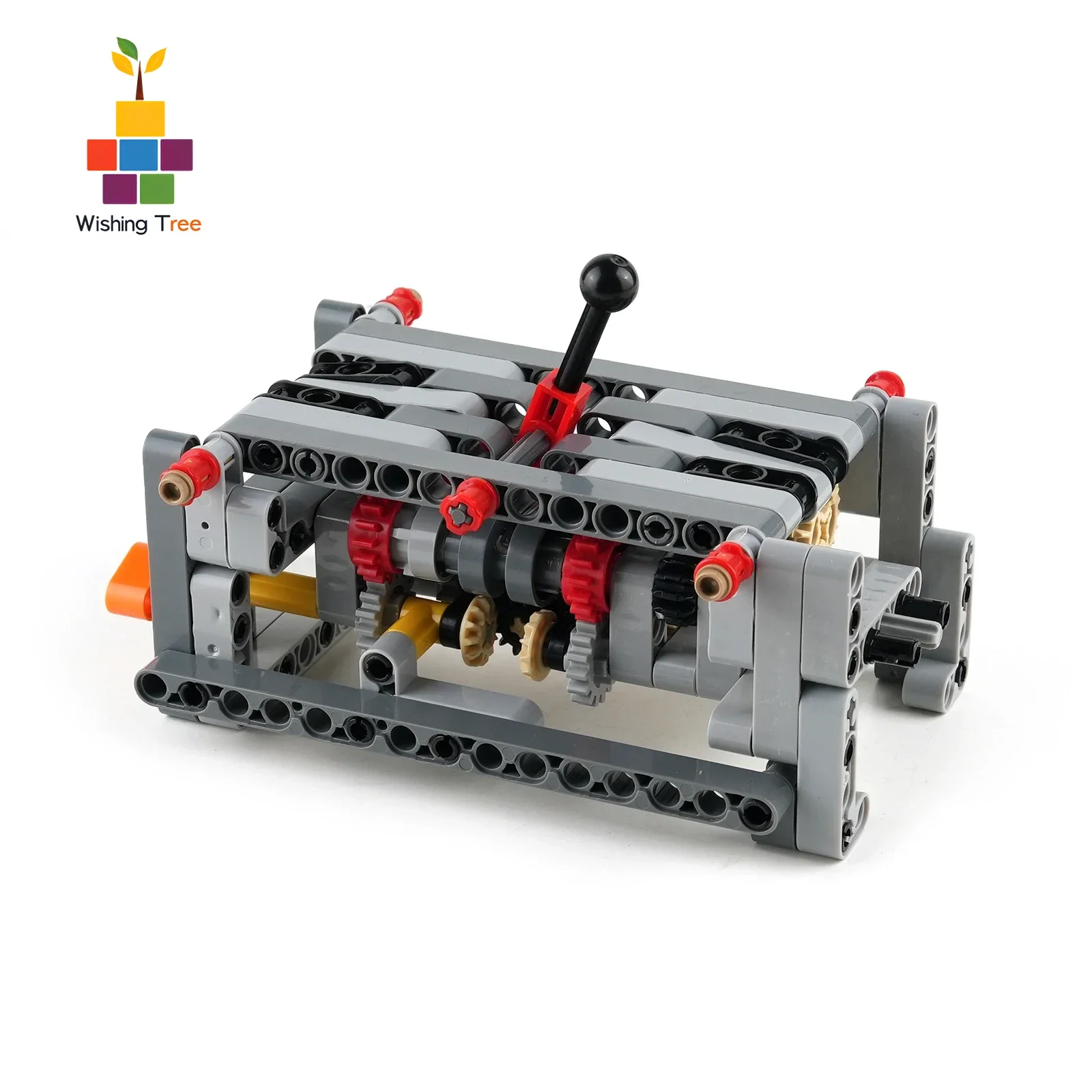 

6-Speed Gearbox DIY Building Blocks Kit With Reverse Mechanical Transmission Model STEM Educational Toy