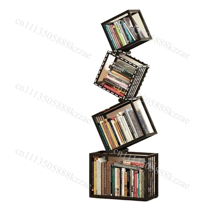 Alien Rotating Bookshelf Living Room Creative Magazine Rack Aesthetic Kid's Picture Book Organizer Estantes Storage Furniture