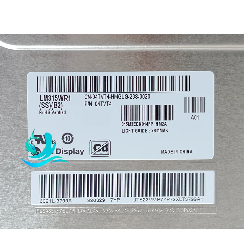 Imagem -06 - Tela Lcd 4k Original para Monitor Faça Você Mesmo 315 Lm315wr1-ssb2 Lm315wr1 Ssb2 Lm315wr1 Ssb2 Monitor Dell U3219q Novo