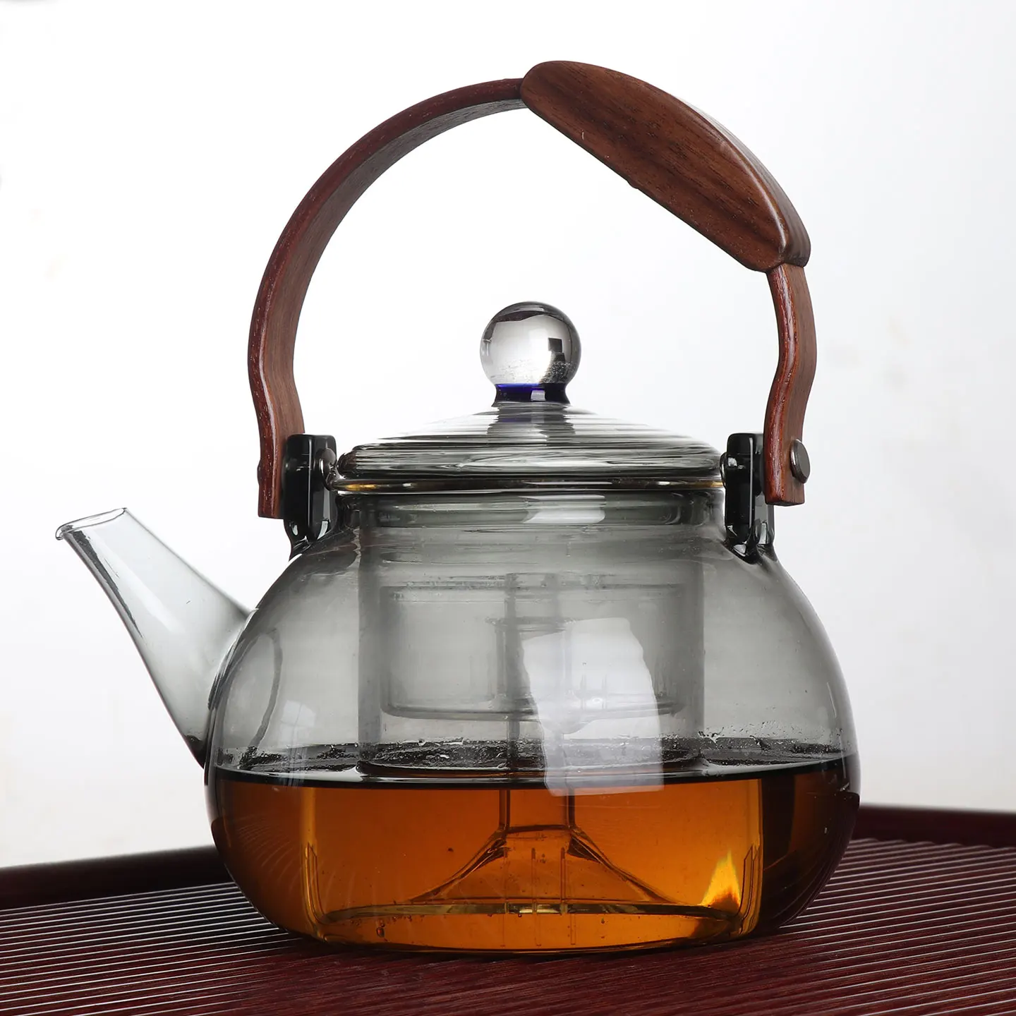 

High-Temperature Resistant Glass Tea Pot Single Kettle for Cerc Stove Home Use Tea Brewing Pot with Handle Water ...