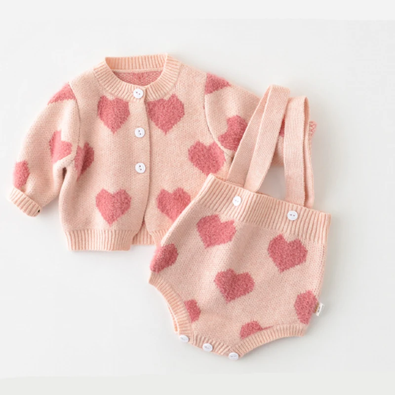 

Детский трикотажный комплект из 2 предметов, кофта с длинным рукавом и шапка