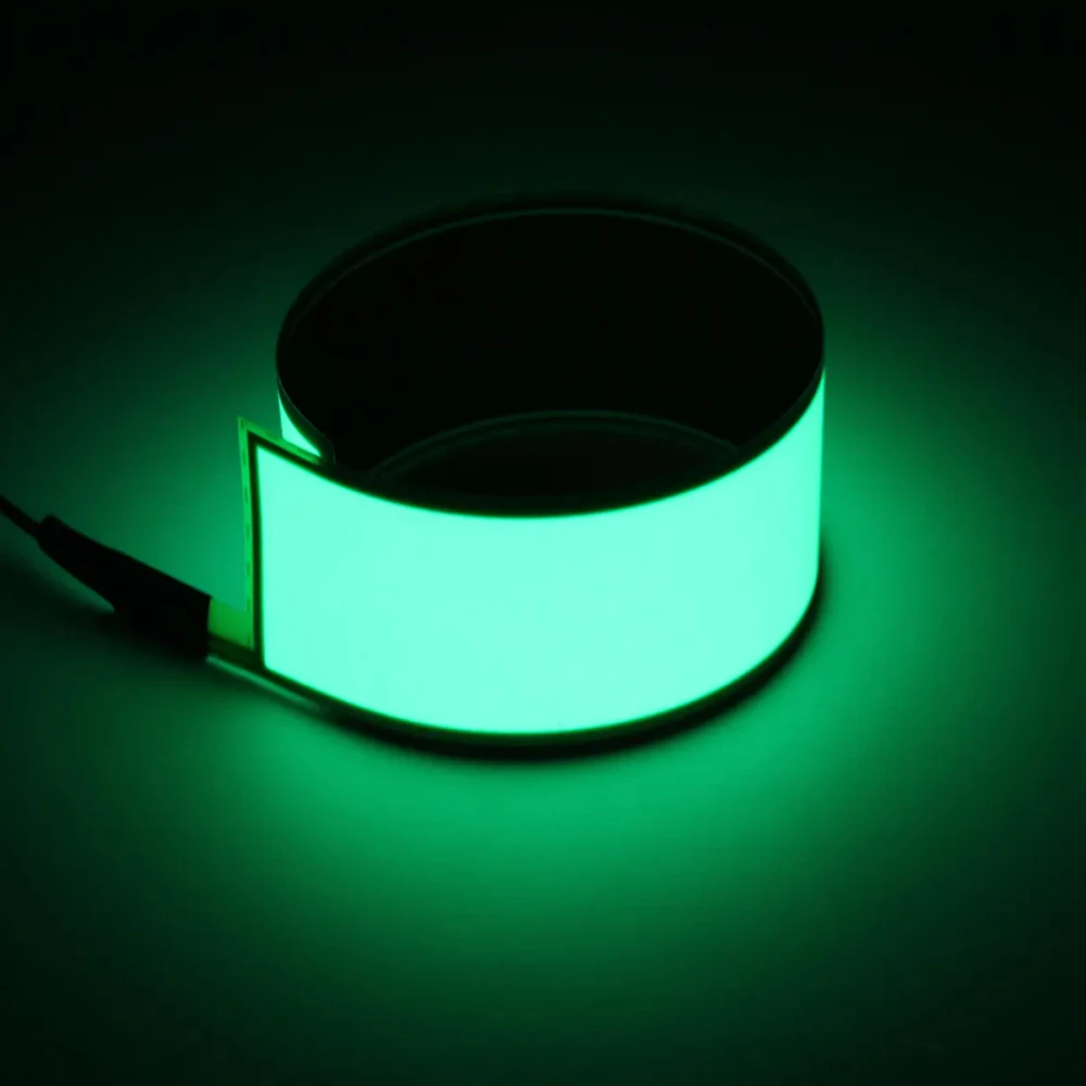 30x5cm 12V Flexible EL Backlight Light Panel Electroluminescent Back Light Strip Lamp EL Tape with Inverter for Home Car Party