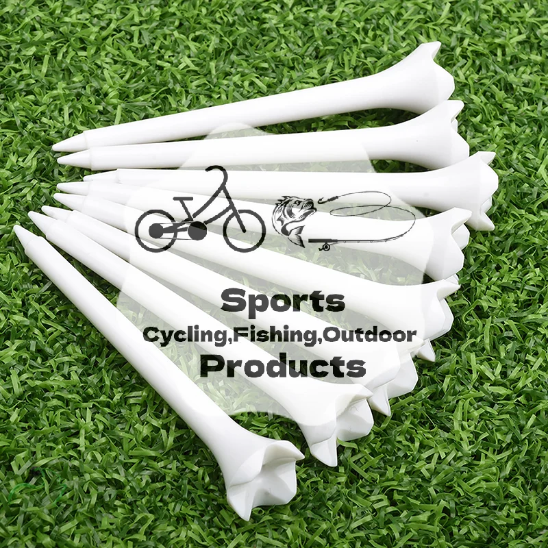 10pcs 70mm 83mm Length Professional Tee Plastic Golf Tees 4 Claw Durable Plastic Golf Tees Golf Accessories For Golfers