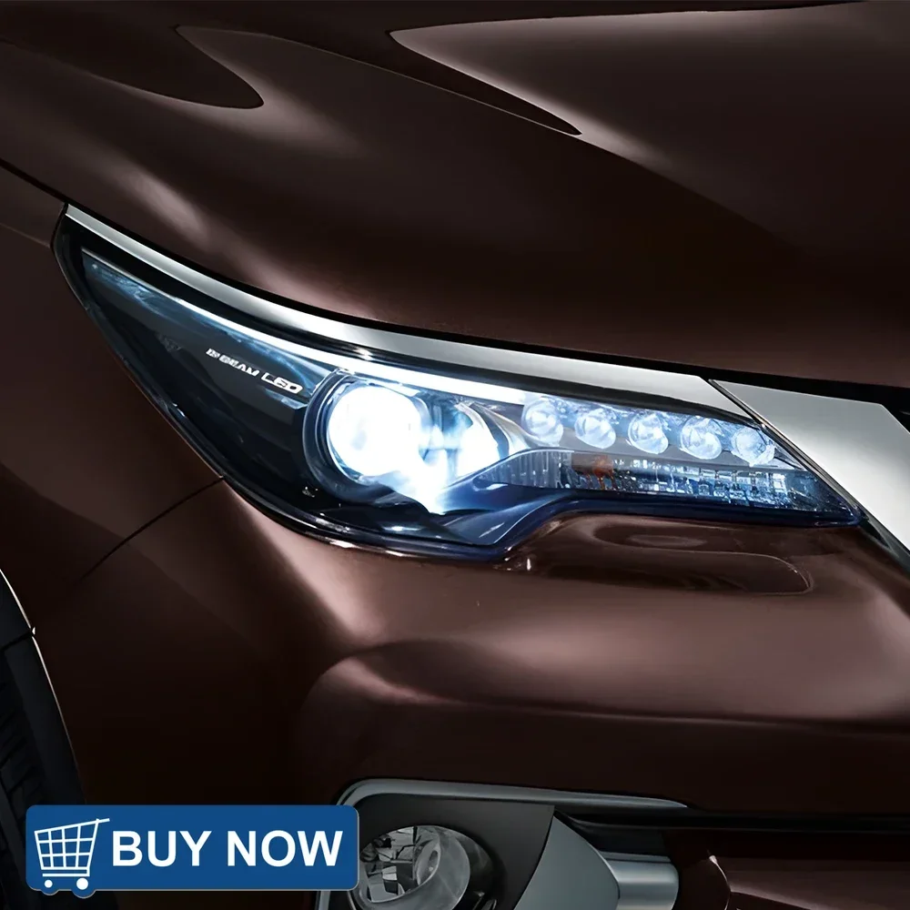 المصابيح الأمامية للسيارات لتويوتا فورتشنر 2016-2020 LED مجموعة المصابيح الأمامية للسيارة ترقية مصفوفة ثنائية البؤرة عدسة العارض الملحقات
