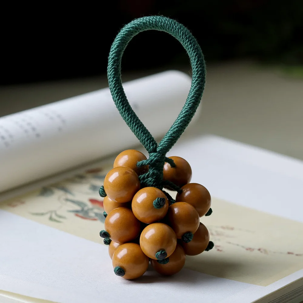 

Original Design Monkey Grape String Small Hand TwistedCultural Monkey Head Round Beads Hand-WovenNational StyleHanging Jewellery