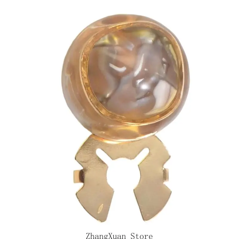 Modische Harz-Legierung Hemd Manschettenknöpfe Clip dekorative Knopfabdeckungen für Frauen Männer Hemd Jacken Kleid Mantel – Detail 9