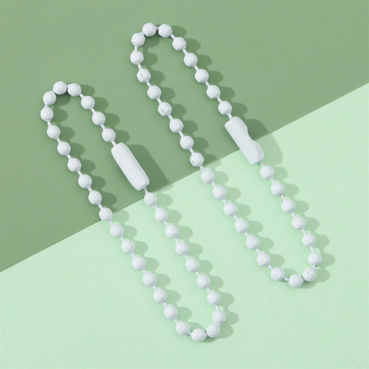 Z25 10 szt. Łańcuszki kulkowe pasujące do breloczków/lalek/etykiet, łączniki do ręcznie robionych bransoletek i biżuterii DIY, 11,5 cm