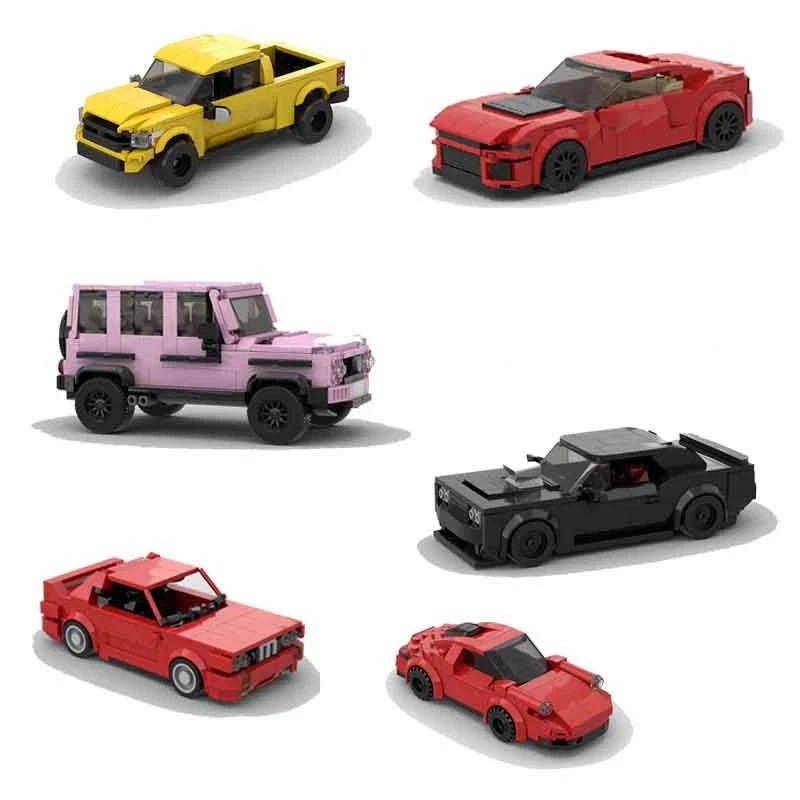 

MOC Racing Car Off-road Pickup Truck Car DIY Building Block Sports Car Assembly Model Children's Puzzle Toys Festival Gift