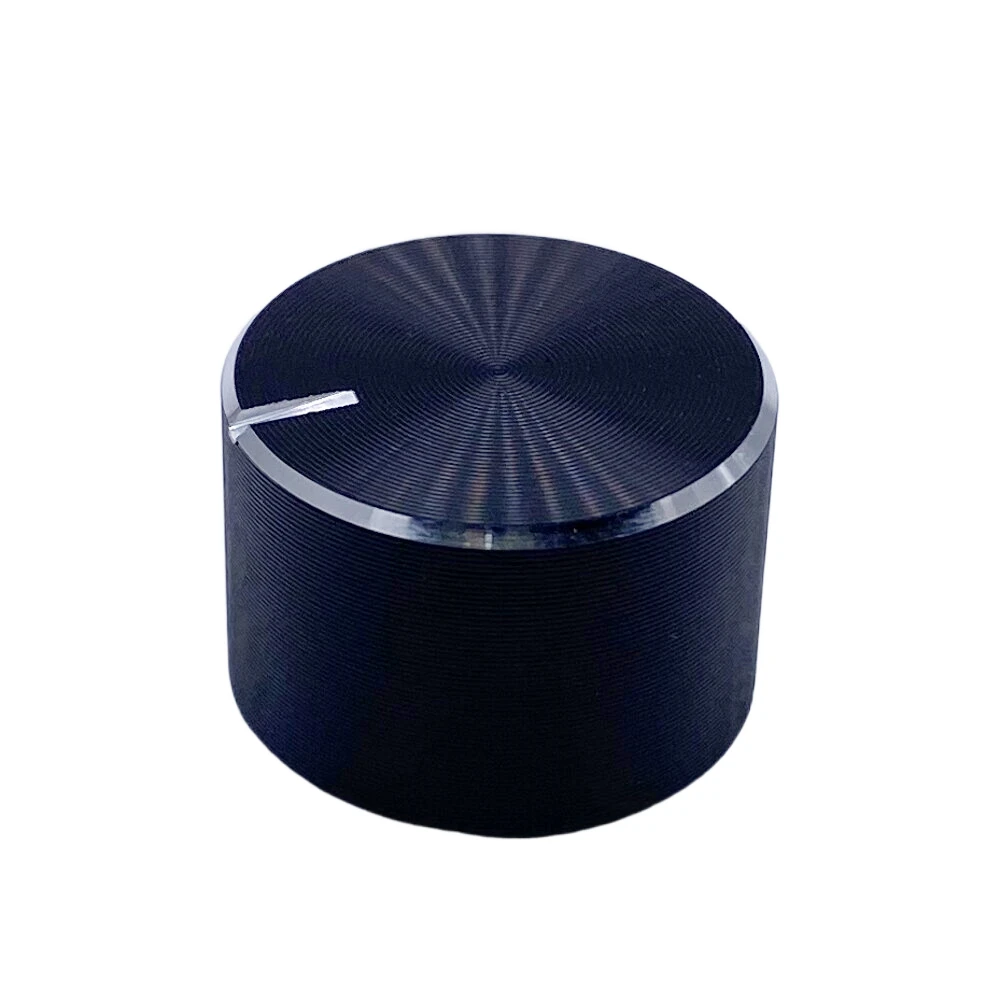 Manopola del potenziometro in lega di alluminio da 15*10mm Encoder manopola Audio per il controllo del Volume per foro dell'albero da 6mm (albero zigrinato Dia/asse D)