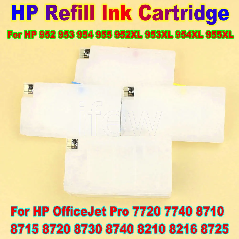 OfficeJet Pro Ink Cartridge For HP Refill Ink Cartridge For HP 7720 7740 8710 8715 8720 8730 8740 8210 8216 8725 Printer Parts