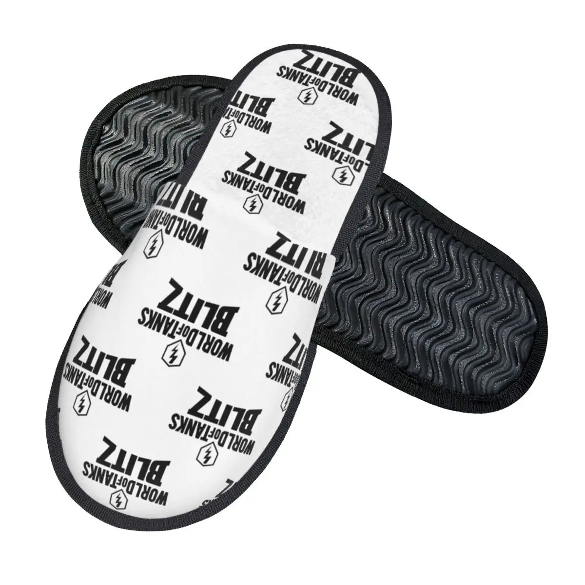 Custom World Of Tanks Blitz Logo Slippers Memory Foam Warm Soft Women House Slipper Indoor Fluffy Shoes