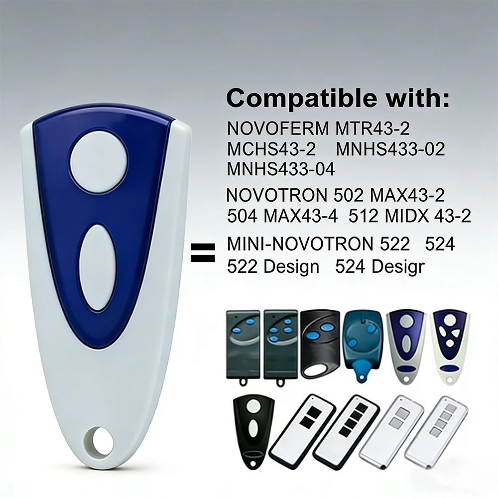 2/4Pcs Mini RF Rolling Code Remote Transmitter 433.92MHz Works For 502 504 512 Household Roller Shutter Door System