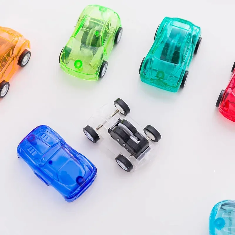 10/20 Stuks Creatieve Mini Auto Kinderen Transparant Plastic Terugtrekken Auto 'S Educatief Voertuig Truck Model Speelgoed Geeft De Voorkeur Aan Feestgeschenken