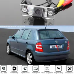 Yeshibation Rear View Camera For Skoda Yeti Fabia 6Y 5J MG MK1 MK2 2000~2015 HD CCD Night Vision Back Up Parking Camera