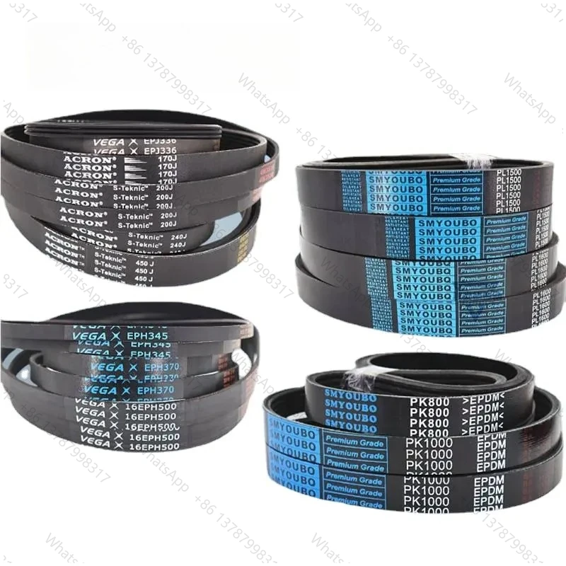 Rubber V-ribbed belt 6EPH195 PH205 PH225 PH228 PH234 PH242 PH 250 262 269 271 281 285 318multi-groove belt transmission belt