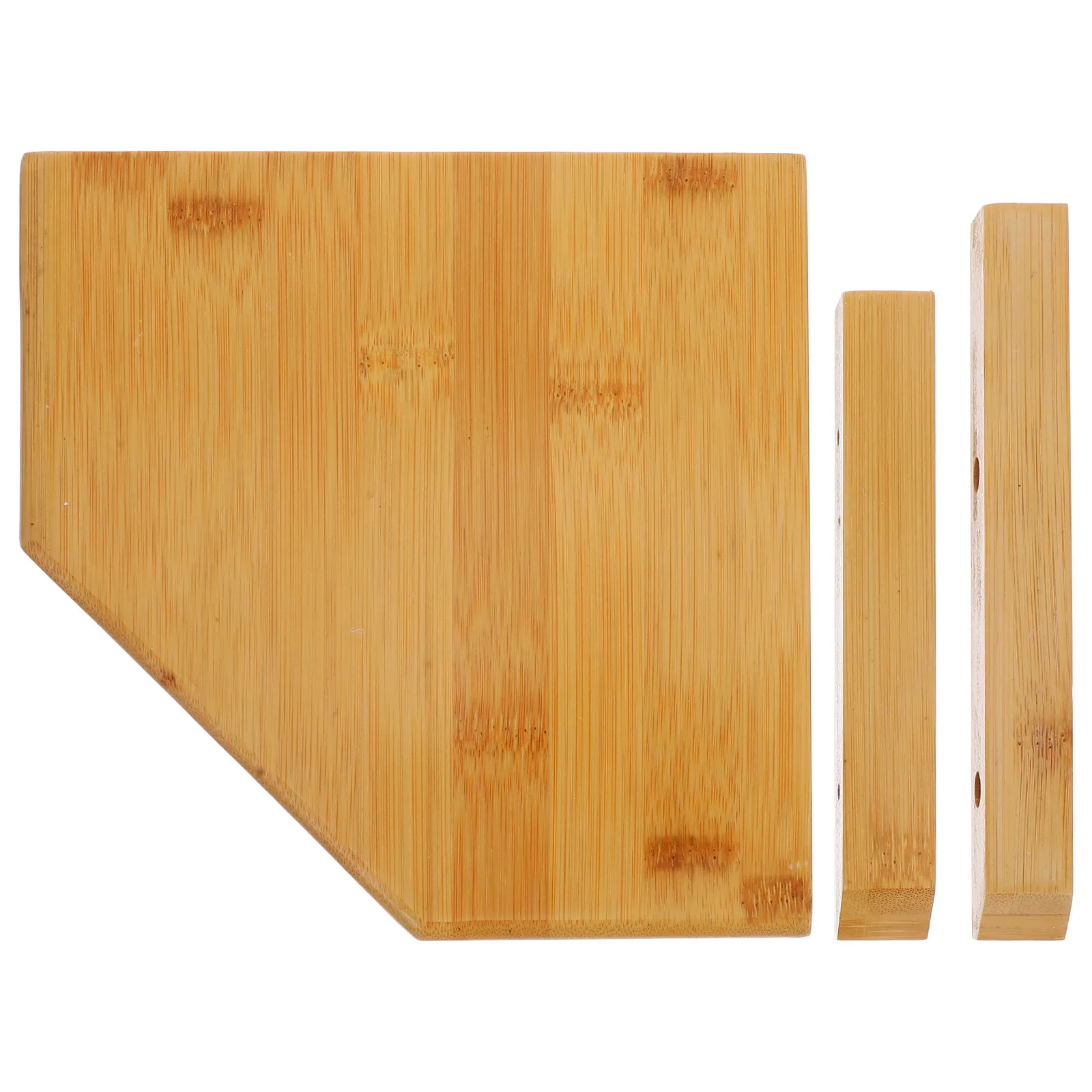 Wall Corner Shelf Solid Wood Floating Design Space Saving Decorative Display Shelf for Bathroom Kitchen Living Room Office