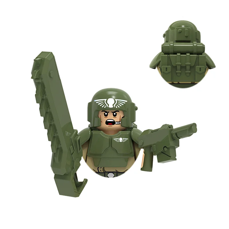 Kids Toys Imperial Guard Heavy Engineering Assault Team Signal Corps Commander Military Figures Assembly Model Building Blocks