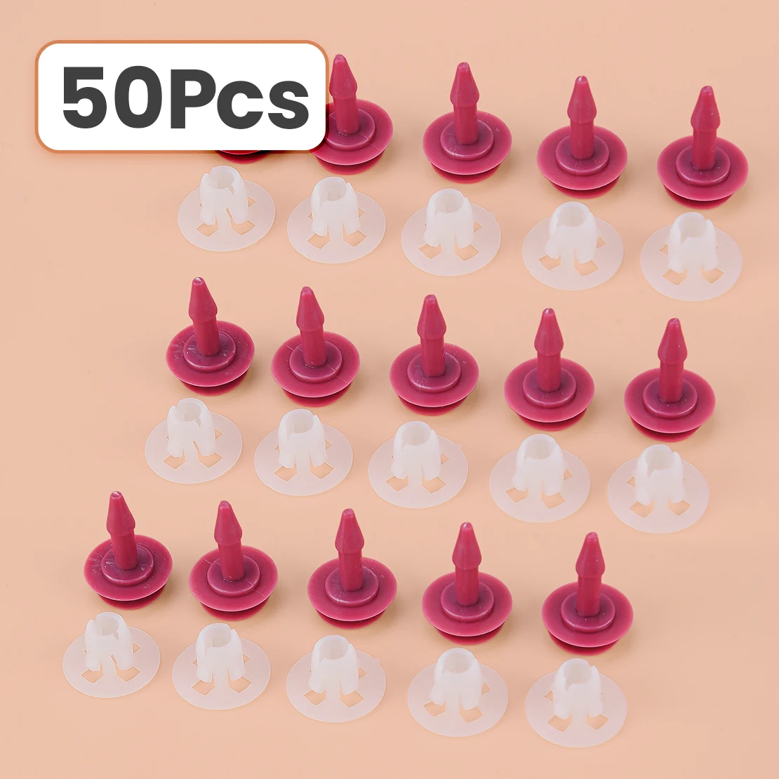 50 juegos de Clips de moldura para guardabarros, sujetadores de nailon aptos para pastilla Holden Rodeo Isuzu d-max Dmax 2002 2003 2004 2005 2006