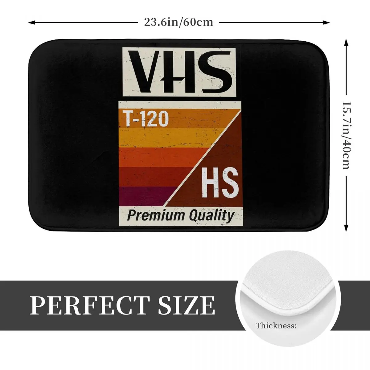 المتعثرة VHS عدم الانزلاق ممسحة الكلمة حصيرة وسادة السجاد البساط للمطبخ مدخل المنزل الحمام غرفة المعيشة مسند القدم الحصير